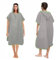 Poncho de bain pour homme et femme, serviette poncho, serviette de surf, en microfibre, long porte-manteau avec capuche, pour homme et femme, serviette idéale pour la plage, le surf, le surf (gris