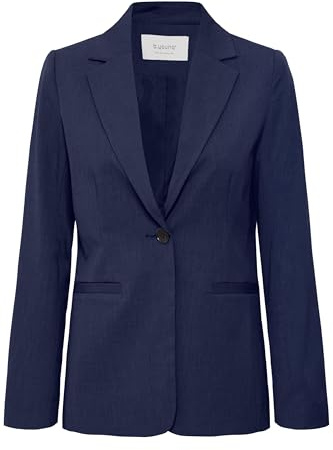 b.young BYDANTA Damen Blazer Longblazer/Kurzblazer Jacke figurumspielend, Größe:40, Farbe:Copenhagen Night (194020)