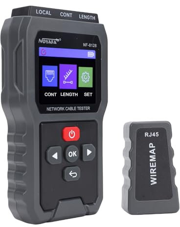 VISLONE Tester per cavi di rete, tester per cavi Ethernet CAT5 CAT6, Wire Tracer con connettore RJ45