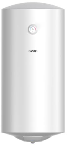 Svan Termo Eléctrico Vertical 100 Litros ST1001. Instalación Vertical, 1500W, Incluye Kit de Montaje, Resistencia de Acero inoxidable, Blanco, Eficiencia Energética Clase C