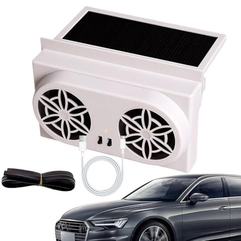 Générique Ventilateurs Solaires Pour Voiture,Ventilation D'Échappement Automobile Solaire - Système de Ventilation Rafraîchissant Purificateur d'Air Efficace Pour Véhicule Pour Vos Proches
