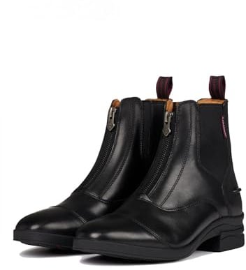 LeMieux Zip Paddock Boot - Leather with Rubber Side Spur Rests