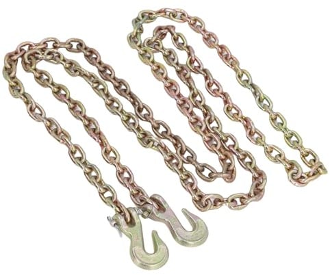 aqxreight Kette mit 2 Haken, 10 Fuß / 4 Zoll, Standard