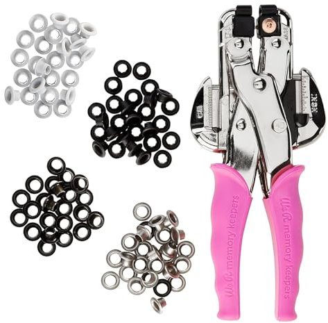 We R Memory Keepers Lochzangen Stanz Kit, Pink, Synthetic Material, mehrfarbig, 15.2 x 21.6 x 3.8 cm
