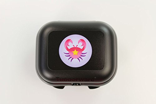 TUPPERWARE To Go Mini-Twin Schwarz Sternzeichen Krebs Brotdose