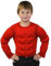 enfants Faux poitrine Muscles APPARENTS - Parfait Accessoire déguisement halloween ou pour Super Héros - taille standard et XL - 6 couleurs disponibles: beige/peau , marron, noir, vert, rouge, bleu