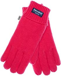 EEM Strick Kinderhandschuhe, weiche Baumwolle, Thinsulate Thermofutter, rot L - 134-146
