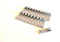 20 x Zweiloch Planenhaken spitz grau Plastik 63x20 mm für LKW Plane Abspannhaken