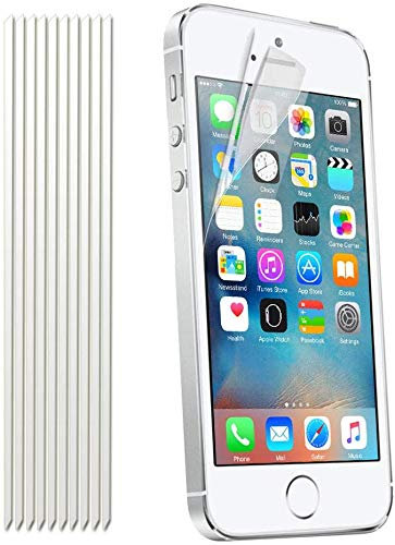 TECHGEAR [10 Pack] Screen Protectors for 4 iPhone SE 2016, iPhone 5s 5c 5 - Ultra Clear Screen Protector Guard Covers Compatible with Apple iPhone SE, iPhone 5s 5c 5 [ECO PACK]