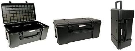 ZStyle Truhe Box Koffer Trolley Tasche Militär Koffer Schwarz Softair Airsoft Rollen Nautisch, Schwarz