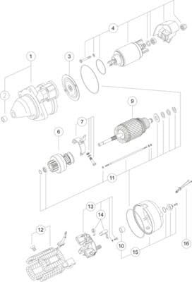 MAHLE MS 190 Motor Starter/Anlasser Auto LKW 12V 2,7kW 9-Zähnezahl im Uhrzeigersinn Kompatibel mit ALFA ROMEO ALFETTA 116 11130432 11132335 35532038F