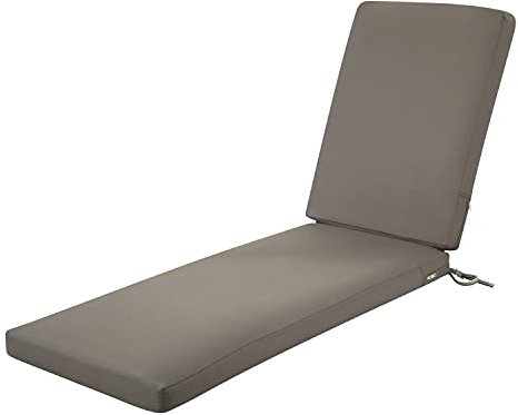 CLASSIC ACCESSORIES Ravenna Wasserabweisendes Terrassenkissen, 183 x 53 x 7,6 cm, Dunkeltaupe, Terrassenkissen