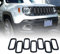 Beside_Auto 2015-2017 Renegade 7pcs ABS Frontgrilleinsätze (Schwarz)