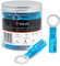 Wirefy 130 PZ Connettori Occhiello M8 - Kit Terminali Anello Termoretraibili - Capicorda Elettrici Crimpare - Blu 1,5-2,5 mm²