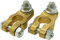 Ampper Brass Battery Terminal Connectors, Top Post Battery Terminals Clamp Set for Marine Car Boat RV Vehicles (1 Pair)