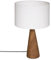 Lampe Aina, Holz und Weiß H46 cm