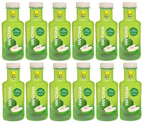 Solan de cabras Acqua aromatizzata di mela Confezione da 12 bottiglie in PET da 33 cl