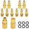 Nutmanel 12 Pcs 1/4NPT Raccord de Compresseur d'air Kit de Prise de Connecteur de Coupleur d'air Connecteur Rapide Pneumatique
