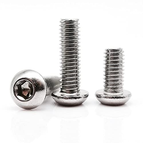 10PCS M4,4mm,Bullone a vite a testa esagonale esagonale esagonale in acciaio inox 304