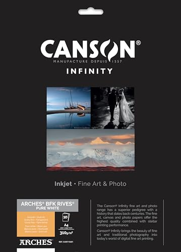 Canson 94660 Inkjet-Papier, 10 x 15 cm, 50 Fg, 255 Gr, Hightgloss Rc