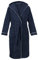 LAYNENBURG Bademantel Herren Frottee - Kapuze - Lang - 100% Baumwolle (360g/m2) - OEKO TEX Standard 100 - Größe (M, Blau)