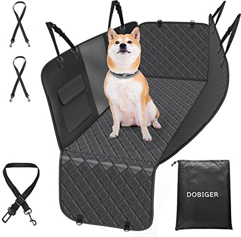 DOBIGER Protection Voiture Chien Siege Arriere avec Fenêtre de Visualisation, Housse Voiture Chien Imperméable, Protection Siege Voiture pour Chien, Housse de Siège d'Auto pour Chien, 137x147 cm