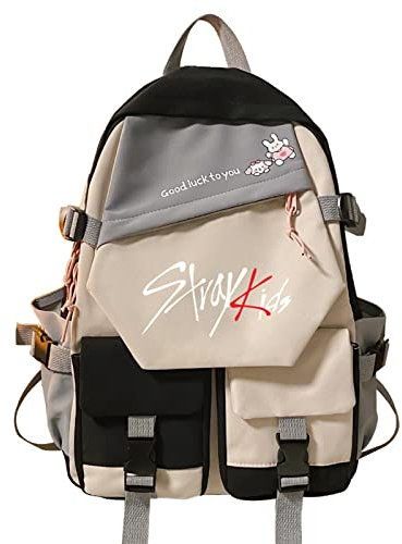 Stray Kids Rucksack Cosplay Unisex Studenten Schultasche Cartoon Laptop Reiserucksack Outdoor Fashion Teens Geschenke color1,43 * 30 * 14CM