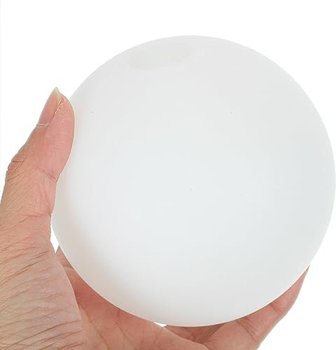 Kichvoe Pantalla De LáMpara Globo Blanco De AcríLico, Repuesto De Pantalla Redonda Para LáMpara De Pared, G9 Colgante Y De Mesa, DiáMetro 10cm, FáCil InstalacióN, Luz Suave Y CáLida