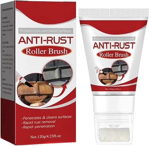 Qklovni Metall Rostentferner Inhibitor Entrosten, langlebige Rostfleckenreiniger Grundierung Metall Deruster, Metalloberfläche Chrom Lack Auto Wartung Reinigungswerkzeug für Zuhause (1 Stück)