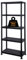 3/4/5 Tier - Plastic Shelving Unit | Garage Shelving Units | Storage Shelves | Shelving Units for Storage | Plastic Racking | Racking Shelving Unit Warehouse, Garage, Shed, and Workshop (5 Tier)
