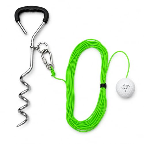 Swing Away! Golf-Trainingsgerät für Driver und Eisen: Verfeinere deinen Golfschwung im Garten mit einem echten Golfball und erlebe 15 m Ballflug-Feedback.