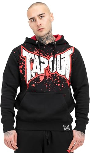Tapout Herren Kapuzensweatshirt Normale Passform Splashing Hoodie