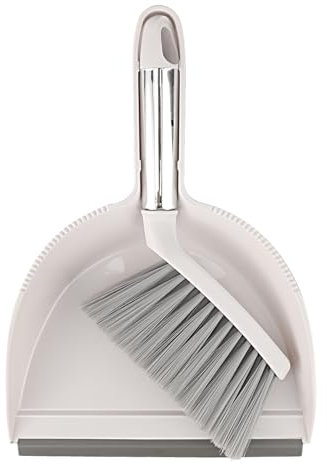 Juegos de Escoba y recogedor, con cerdas Especiales, recogedor y Cepillo de Mano Adecuado para Cocina, Dormitorio, baño para Limpiar Confeti, Mesa de Cocina