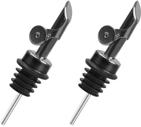 Junterone - Jarra de alcohol para , jarra de botella higiénica con 2 adaptadores para de cuello grande, apertura y automático