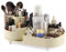 SOLVIEW Make Up Kosmetik Organizer, Skincare Organizer Schminktisch 360° Drehbar und Fach 2-in-1, Makeup Organizers Zur Aufbewahrung von Kosmetika, Hautpflegeprodukten, Pinsel, usw- Cream