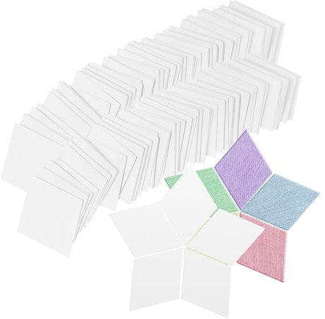 HAWILLOSCH 300stücke Paper Piecing Shapes Quilting Vorlagen Für Anfänger Sichere Und Einfache Nähschablonen Aus Glattem Papier Für Kreative Patchwork-projekte Diamantform
