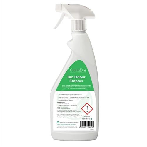 ChemEco Bio Odour Stopper (1x750ml) | Biological formula targets and breaks down unpleasant odours at the source, suited for busy commercial washrooms.