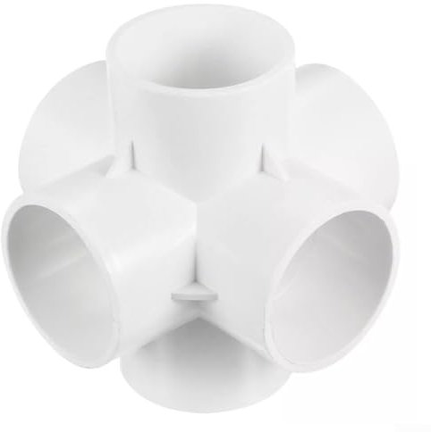 Collega le tue linee idriche in modo efficiente con il raccordo per tubi in PVC, dimensioni 50 mm, design a gomito a 6 vie