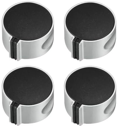 HQRKOTM 4 Pezzi manopole piano cottura,manopole per fornelli a gas,6MM Copertura Pomello Accessori di Ricambio per Fornello a Gas Universale