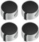 HQRKOTM 4 Pezzi manopole piano cottura,manopole per fornelli a gas,6MM Copertura Pomello Accessori di Ricambio per Fornello a Gas Universale