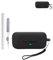 Silicone Case for SONY WF-C510 Earbuds - Shockproof, Waterproof, Slim & Soft Cover, with Lanyard, Keychain & Cleaner Kit, Black