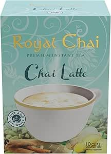 Royal Chai Sweetened Chai Latte – Premium Instant Spiced Tea | Pre-Mixed with Milk & Sugar | Authentic Indian Flavor | 10 Sachets