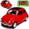 Welly FIAT 500 Urmodell Nuova Rot Ur Modell 1957-1975 ca 1/43 1/36-1/46 Modell Auto mit individiuellem Wunschkennzeichen