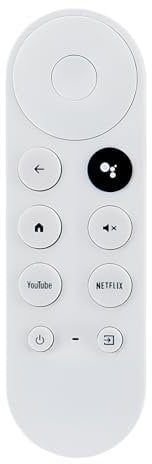 Voice Remote Control for Google Chromecast 4k Snow Streaming Media Player, Replacement G9N9N TV Remote Compatible with YouTube and NETFLIX Shortcut Buttons