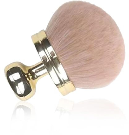 Pinceau Kabuki autobronzant, grand pinceau à poudre, pinceau à poudre, brosse dorée pour maquillage impeccable, idéal pour le visage et le corps, parfait pour les voyages et la maison, cadeau parfait