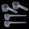 4 cucharas medidoras, cucharas dosificadoras transparentes con escala de 5 g y 10 g/20 ml, cucharas medidoras de gramos, cucharas medidoras de 5 g y 10 g/20 ml, cucharas dosificadoras para hornear