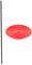 KICHOUSE 1 Juego Platos de de Plástico con Bastón para de Habilidades de Malabarismo Entrenamiento y Entretenimiento para Principiantes y Rojo