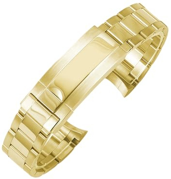 Metall Uhrenarmband Klassisch Edelstahl für Rolex Cosmograph Daytona | Gebürstet Schließverschluss Ersatz Armband der Uhr Casual Dress Herren Damen