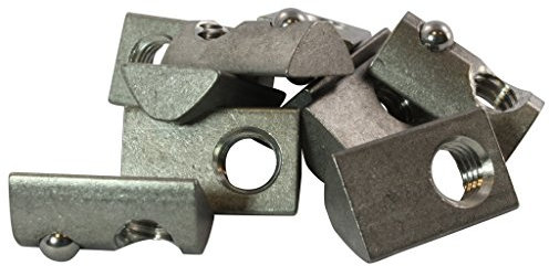 10x Nutenstein 8 St Nut 8 - Typ I - M8 ohne Steg, Federkugel, Edelstahl