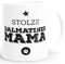 MoonWorks Kaffee-Tasse Stolze Dalmatiner Mama Dalmatiner Besitzerin Hundebesitzerin weiß 325 ml Zylindrisch Keramik Unisize